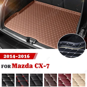 Высококачественный кожаный коврик в багажник автомобиля для Mazda CX-7 SUV 2014 2015 2016 Автомобильные Аксессуары на заказ, Оформление интерьера авто