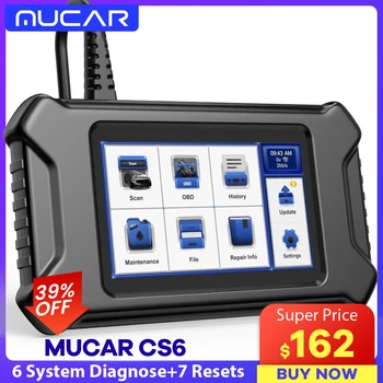 Сканер MUCAR CS6 Obd2 Все Инструменты Диагностики Автомобиля ABS SRS ECM TCM BCM TPMS 6 Сбрасывает Сканер Obd 2 Для Бесплатного Обновления Автоматического Тестера