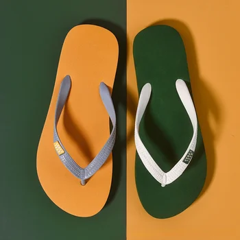 Мужские минималистичные вьетнамки, летние модные уличные нескользящие износостойкие спортивные сандалии с мягкой пляжной повседневной обувью