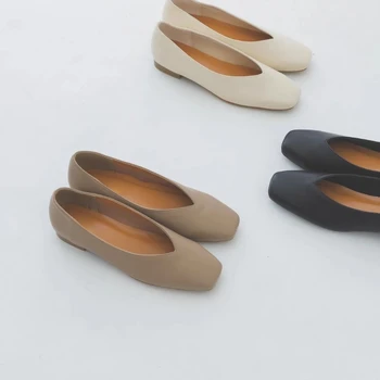 Женская обувь с мелким вырезом, удобные универсальные Zapatos Mujer, японские элегантные туфли на высоком каблуке с квадратным носком, однотонные простые Tacones